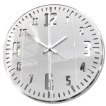 Wanduhr UNIQUE Silberspiegel 30cm