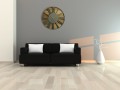 Zegar ścienny duży Roman Loft 50cm wizualizacja