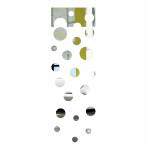 Acrylic mirror curtain wheels