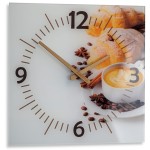 Wanduhr aus Glas COLAZIONE 30cm