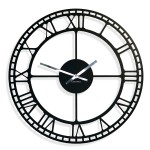 Große Metallwanduhr Retro Vintage 50cm