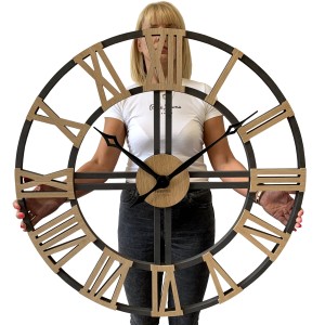 Wanduhr XXL WOOD LOFT GRANDE 80cm