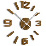 Wooden wall clock DIY 75cm white