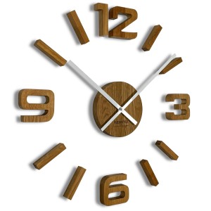 Wooden wall clock DIY 75cm white
