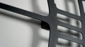 Duży metalowy zegar ścienny czarny 80cm