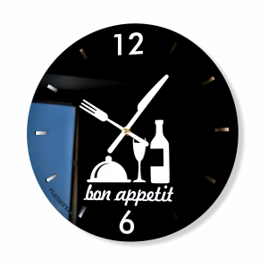 Kitchen clock bon appetit