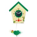 Zegar dla dzieci z wahadłem BIRD zielony