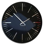 Wanduhr für das Wohnzimmer TRIM Szwarz 30cm 