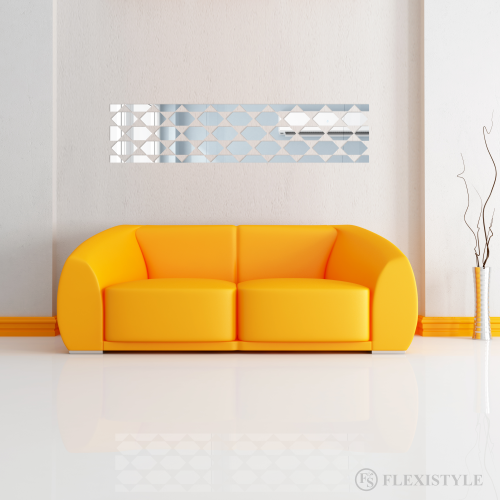 Lustro duże akrylowe GEOMETRIC do salonu