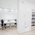 Lustro ozdobne na ścianę Duże Motyle naklejane wizualizacja 2